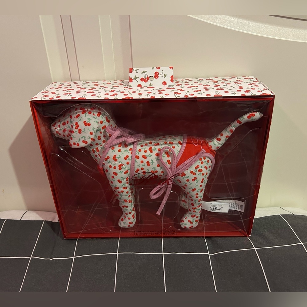 Victoria’s Secret PINK large plush collectors cherry dog
